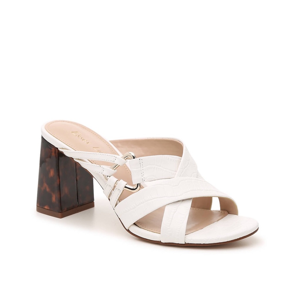 Essex Lane WOMEN BEZIA SANDAL WHITE/BROWN CROCO
